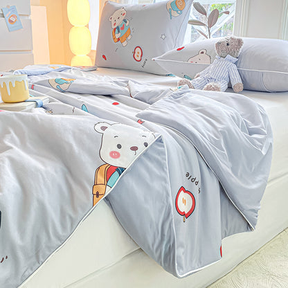 Soft Smooth Breathable Cartoon Printed Nylon Spandex Duvet Cover Fabric - Image 3
