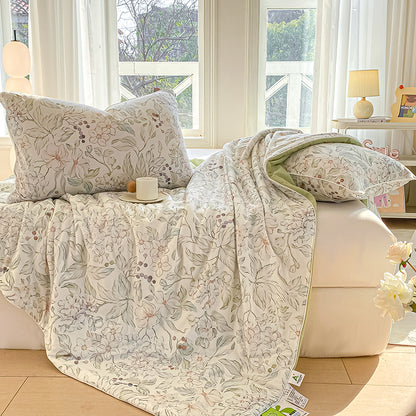 Lightweight Ice Silk Touch Comfortable Cartoon Printed Summer Bedding Fabric - Image 4
