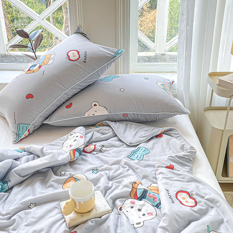 Luxury Cooling Smooth Stretch Cartoon Printed Bed Linen Fabric - Image 4