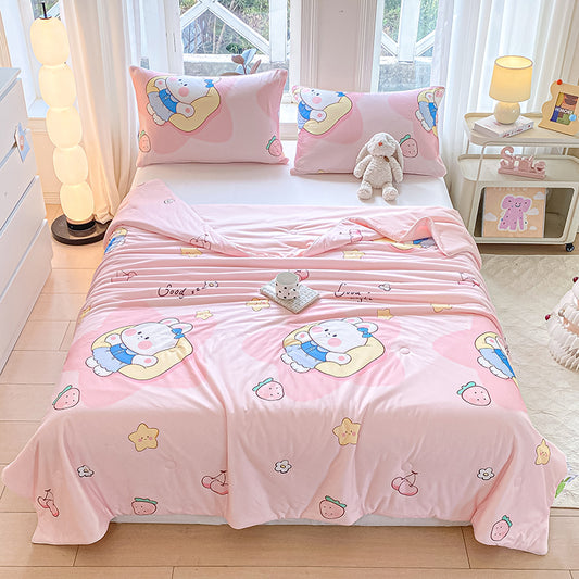 Cute Cartoon Pattern Skin Friendly Cooling Nylon Spandex Sheet Fabric - Image 2
