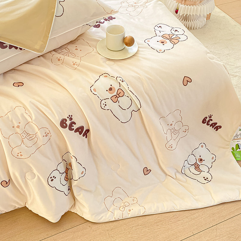 Soft Cool Breathable Comfortable Cartoon Printed Bedding Set Fabric - Image 2