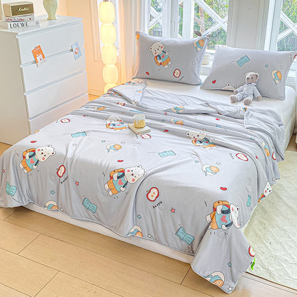 Soft Cool Breathable Comfortable Cartoon Printed Bedding Set Fabric - Image 4
