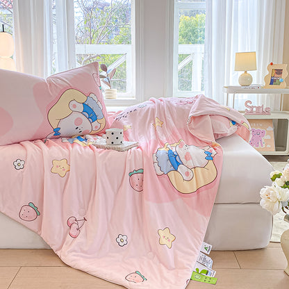 Premium Stretchy Smooth Ice Touch Cartoon Printed Duvet Cover Fabric - Image 2
