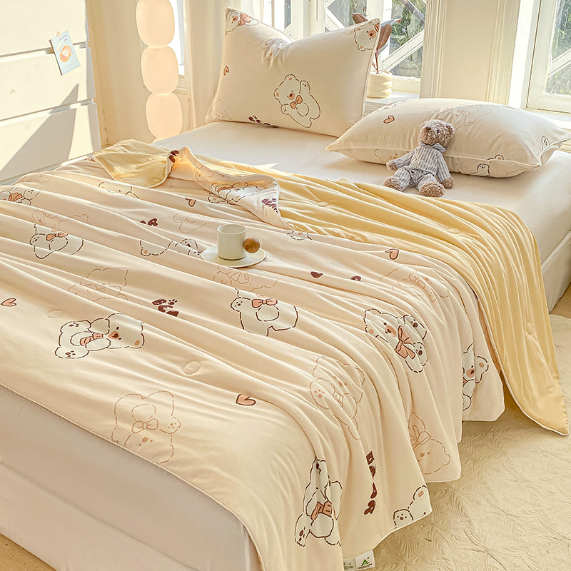 Kids Style Cartoon Printed Soft Cooling Bedding Fabric - Image 1