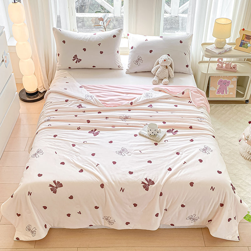 Fresh Cute Cartoon Printed Cooling Nylon Spandex Sheet and Pillowcase Fabric - Image 1