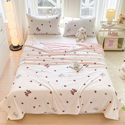 Fresh Cute Cartoon Printed Cooling Nylon Spandex Sheet and Pillowcase Fabric - Image 1