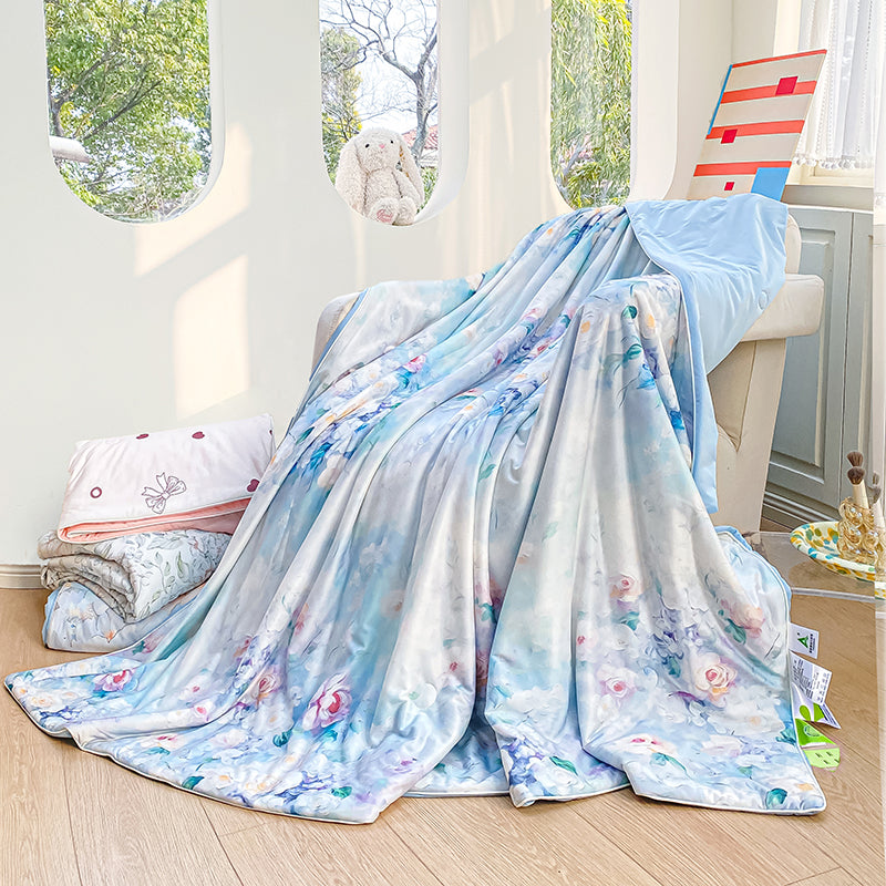 Soft Cooling Cartoon Printed Nylon Spandex Summer Duvet Cover Fabric - Image 1