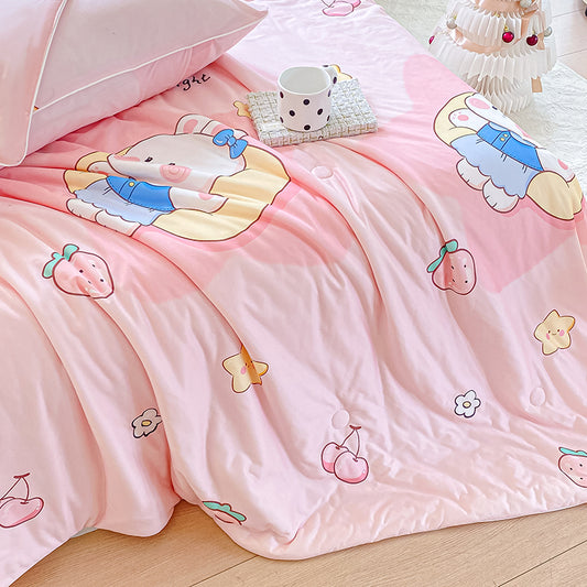 Lightweight Breathable Soft Cooling Cartoon Printed Nylon Spandex Throw Blanket Fabric - Image 2