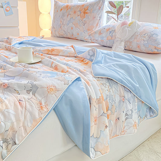 Luxury Cute Pattern Skin Friendly Ice Touch Nylon Spandex Duvet Bedding Fabric - Image 1