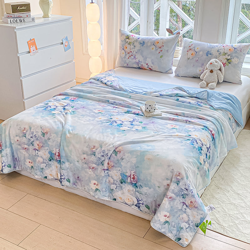 Luxury Cute Pattern Skin Friendly Ice Touch Nylon Spandex Duvet Bedding Fabric - Image 3
