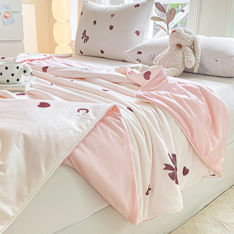 Summer Fresh Ice Touch Skin Friendly Cartoon Printed Bedding Fabric - Image 2