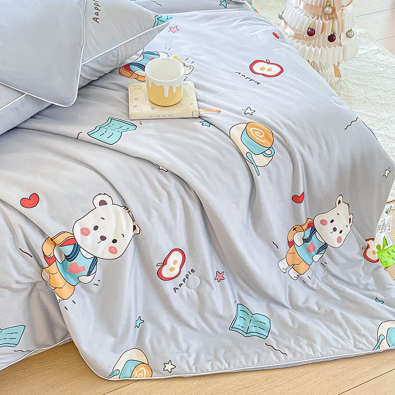 Smooth Breathable Non Stuffy Cartoon Pattern Bedding Set Fabric - Image 2