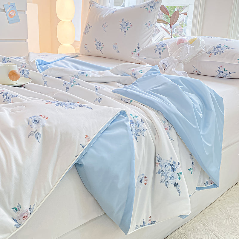 Skin Friendly Cool Smooth Comfortable Cartoon Printed Bed Linen Fabric - Image 1