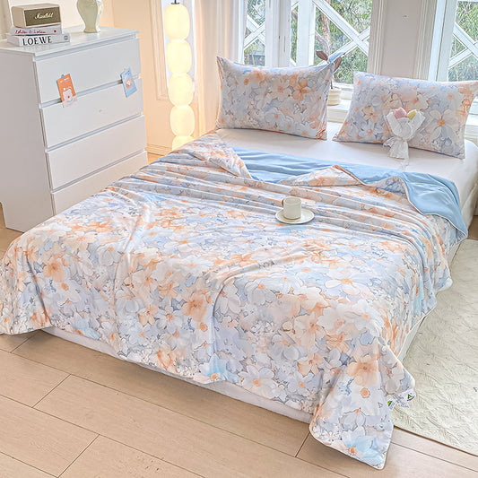 Cute Printed Cooling Breathable Nylon Spandex Coverlet Fabric - Image 2