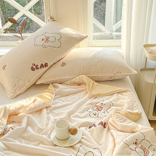 Lightweight Smooth Comfortable Breathable Nylon Spandex Bedspread Fabric - Image 1
