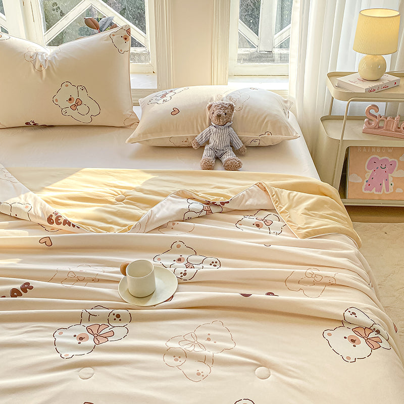 Premium Fresh Cooling Cartoon Printed Home Bedding Nylon Spandex Fabric - Image 1