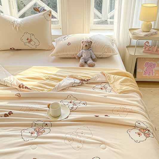 Premium Fresh Cooling Cartoon Printed Home Bedding Nylon Spandex Fabric - Image 1
