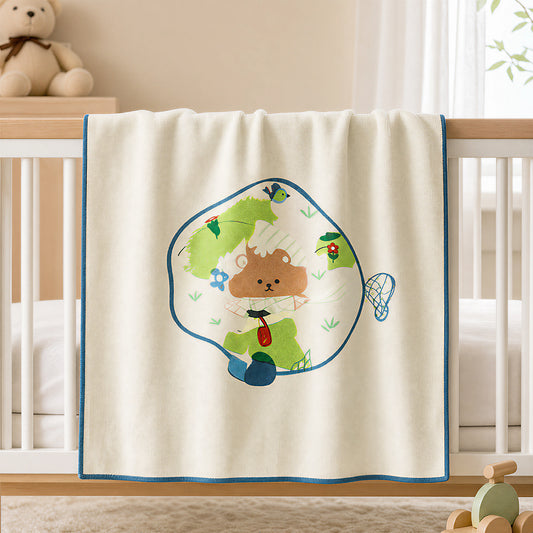Factory Direct Dyeable Soft Skin Friendly Kids Cotton Duvet Cover Fabric - Image 1