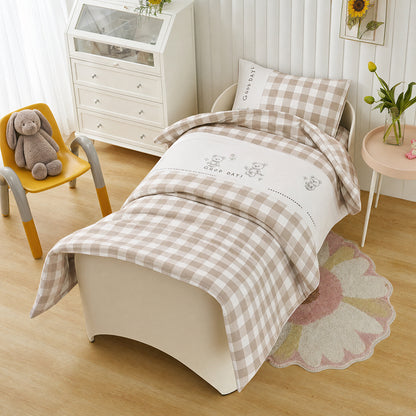 Factory Direct Dyeable Soft Skin Friendly Kids Cotton Duvet Cover Fabric - Image 3