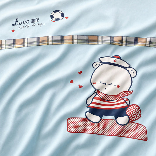 Low MOQ Custom Pattern Kids Cotton Bedding Set Fabric - Image 1