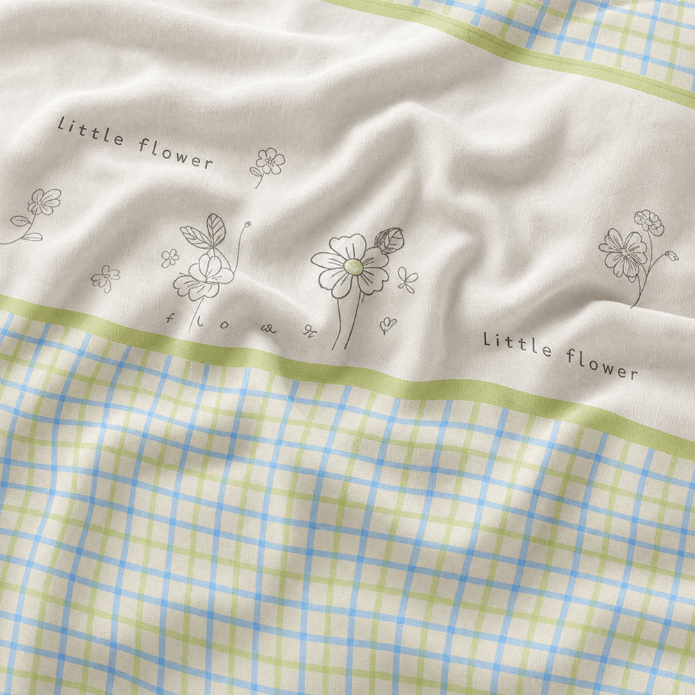 Factory Direct Gentle Comfortable Kids Cotton Throw Fabric - Image 1