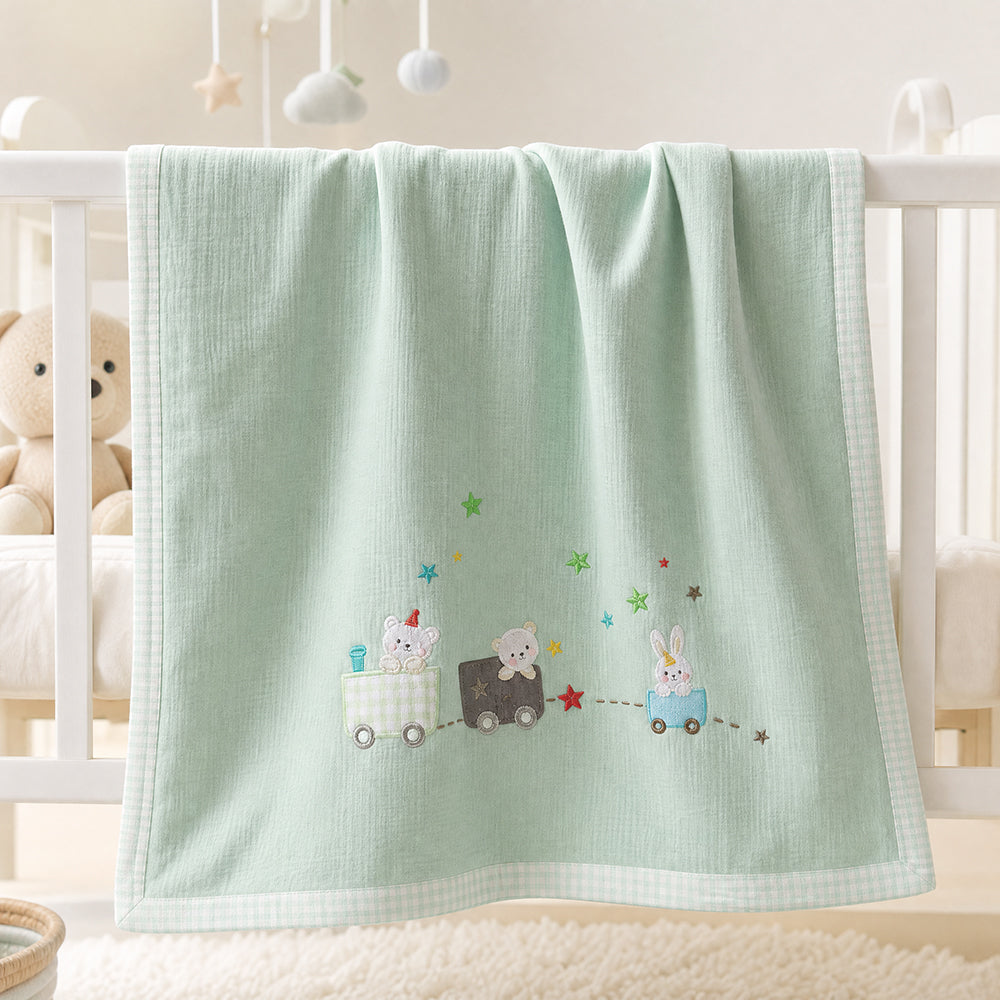  Low MOQ Dyeable Soft Washable Kids Long Staple Cotton Bedding Set Fabric - Image 4