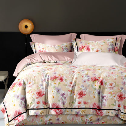 100% Cotton 4-Piece Sheet Set (200T-300T) – Ultra-Soft, Breathable & Skin-Friendly - Image 1