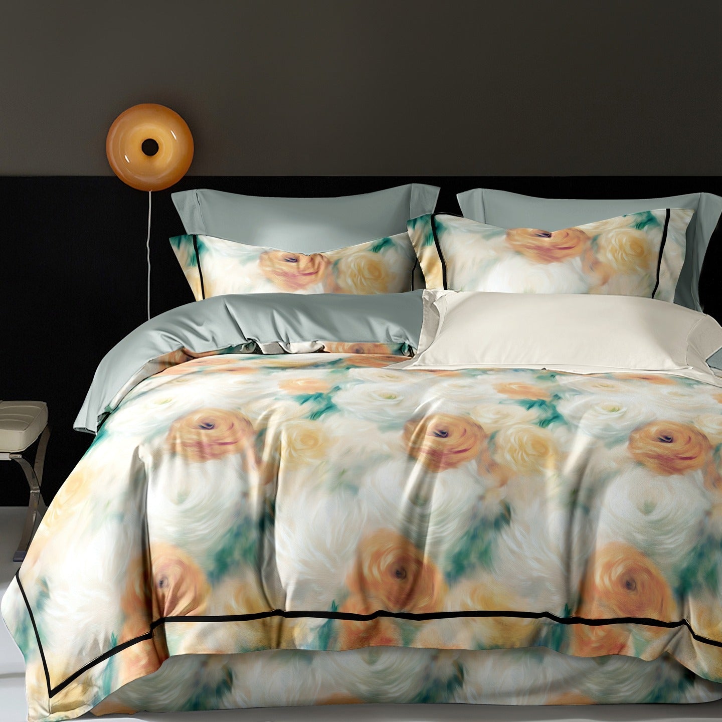 Premium 200T-300T Cotton Bedding Set | Ultra-Soft 4-Piece Sheet Set for Sensitive Skin - Image 2