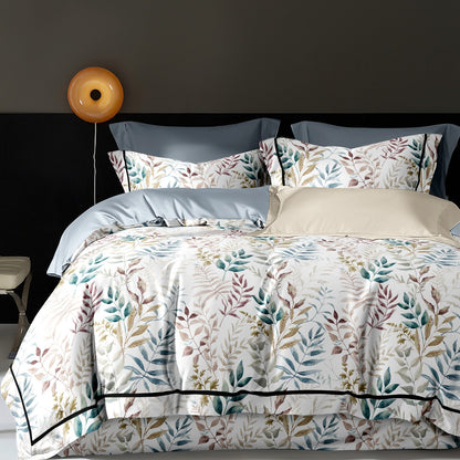Premium 200T-300T Cotton Bedding Set | Ultra-Soft 4-Piece Sheet Set for Sensitive Skin - Image 3