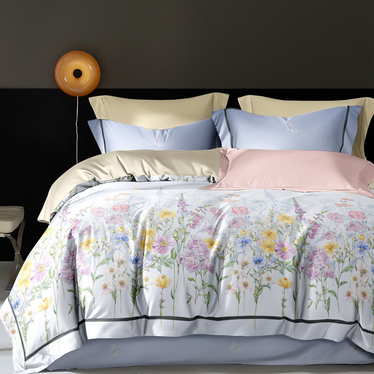 Premium 200T-300T Cotton Bedding Set | Ultra-Soft 4-Piece Sheet Set for Sensitive Skin - Image 4