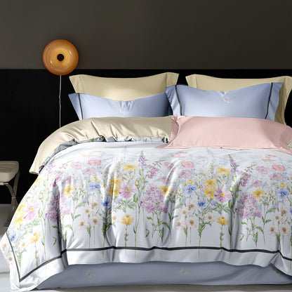 Premium 200T-300T Cotton Bedding Set | Ultra-Soft 4-Piece Sheet Set for Sensitive Skin - Image 4
