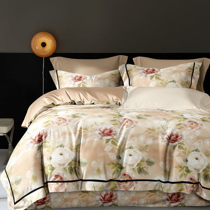 Pure Cotton 4-Piece Sheet Set – Premium 200T-300T Fabric for Ultimate Comfort - Image 1