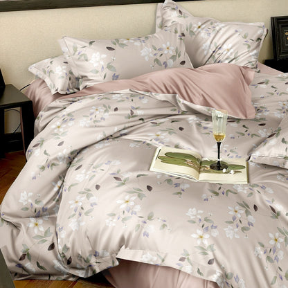 100% Natural Cotton 4-Piece Sheet Set – 200T-300T Thread Count for Daily Luxury - Image 1