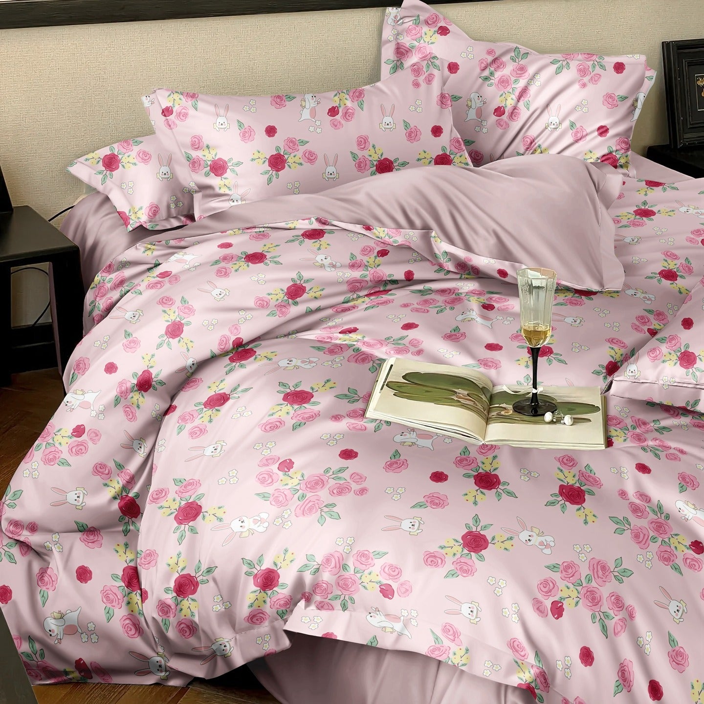 Luxury 200T-300T Cotton Bedding Set – Cloud-Like Softness & Skin-Friendly Care - Image 1
