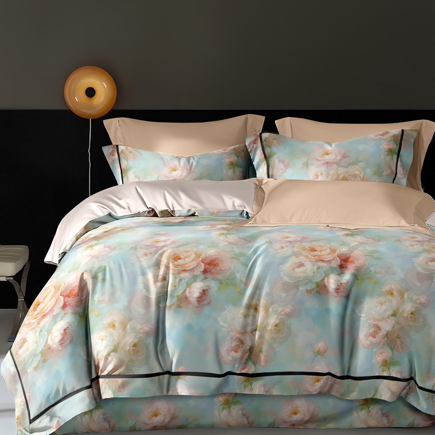 Pure Cotton 4-Piece Bed Sheet Set | High-Density 200T-300T Soft Touch - Image 1