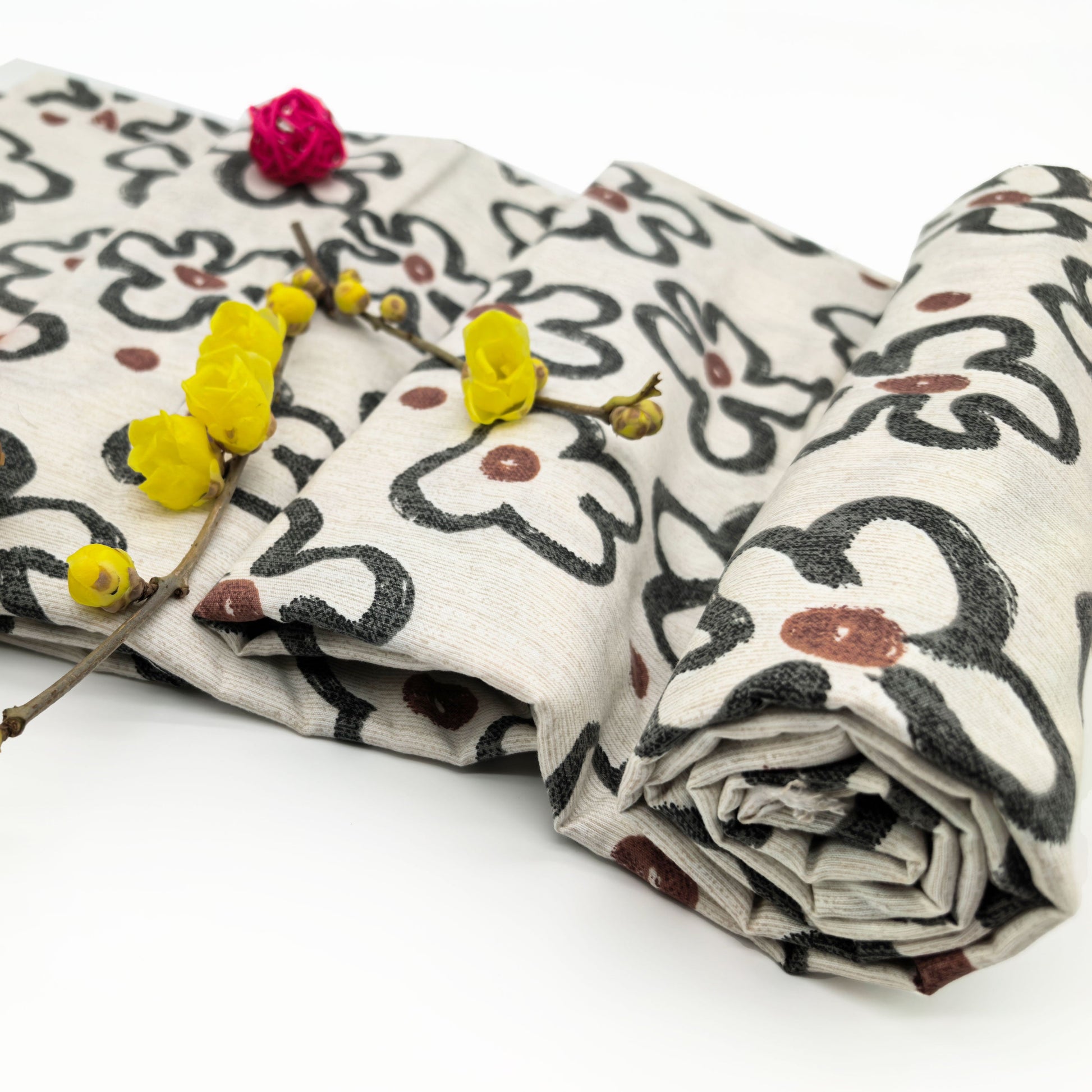 Factory Direct Floral Printed 100% Lyocell Bedding Fabric for Summer Bed Linen image 3